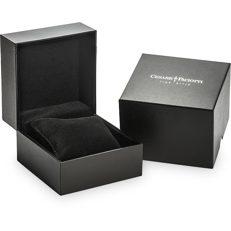 Orologio Uomo Cesare Paciotti Acciaio Quarzo Solo Tempo Doppia Data Bianco TSST215